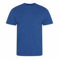 The EA001 t-shirt by AWDis Ecologie is a plain blue short-sleeve shirt featuring a simple, classic design. It comes with a round neckline and has no visible logos or patterns, offering a soft and comfortable fabric perfect for casual wear.