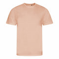 A plain t-shirt in peach color from the AWDis Ecologie brand, labeled as product EA001, displayed on a white background.