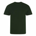 A plain dark green EA01J T-shirt from AWDis Ecologie displayed against a white background.