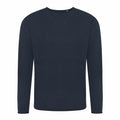 The EA060 from AWDis Ecologie is a plain, dark green long-sleeve sweatshirt featuring a crew neck and a simple design, displayed against a white background.
