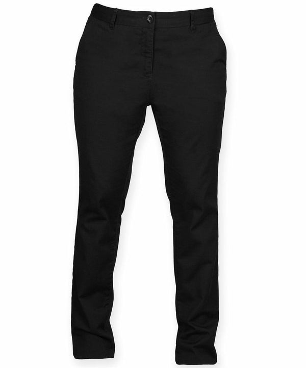 Front Row's FR622 black straight-leg pants with front button and zipper closure, and belt loops at the waistline.