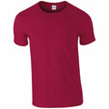 A Gildan GD001 red short-sleeve t-shirt displayed on a white background.
