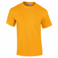 A plain orange T-shirt from the Gildan brand, labeled as GD002, is displayed on a white background. It features short sleeves and a crew neckline, with the brand label visible inside the collar.