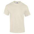 A Gildan GD002 plain, off-white short-sleeve T-shirt displayed on a white background.