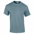 Displayed against a white background is the GD002 by Gildan, a plain, short-sleeved T-shirt in teal. The shirt features a simple design with a round neckline and no additional patterns or logos.