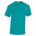 Gildan GD005 short-sleeve T-shirt in teal displayed on a white background.