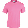 The Gildan GD005, a plain pink t-shirt, is displayed against a white background.