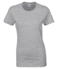Gildan GD006 gray T-shirt displayed flat on a white background.