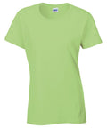 A plain lime green T-shirt from Gildan's GD006 collection, featuring short sleeves and a round neckline, crafted from cotton and displayed against a white background.