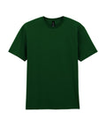 A dark green short-sleeve crew neck T-shirt from T-Shirts is displayed laid flat on a white background.