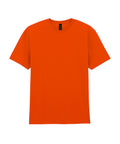 The T-Shirts product is a plain orange short-sleeve crew neck with no visible logos or designs, shown laid flat on a white background.