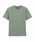 A muted green, short-sleeve crew neck T-shirt from our T-Shirts collection, shown on a white background.