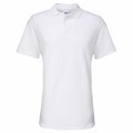 A Gildan GD017 polo shirt, featuring short sleeves and a collar, is shown against a white background.