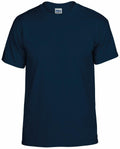 Gildan GD020 short-sleeve T-shirt in dark blue, showcased on a white background.