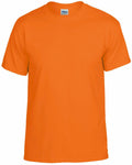 The GD020 by Gildan is a plain orange crew neck T-shirt, shown on a white background.