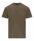 Gildan GD024 t-shirt in plain brown set against a white background.