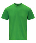 A plain, bright green short-sleeved T-shirt by Gildan (Product Name: GD024) shown against a white background.