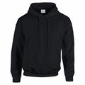 Gildan GD057 hoodie, featuring a front pocket and drawstrings, showcased against a plain white background.