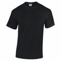 A Gildan GD05B short-sleeve t-shirt in plain black against a white background.