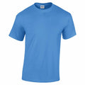 A Gildan GD05B plain blue short-sleeve T-shirt displayed against a white background.