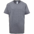 The Gildan GD05B is a plain grey T-shirt with a round neck, displayed against a white background. The fabric looks soft and casual, making it ideal for everyday wear.