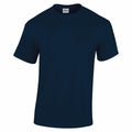 The Gildan GD05B t-shirt, featuring a plain dark blue design, is displayed against a white background. It comes with a round neckline and short sleeves.