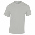 A Gildan GD05B T-shirt in a plain, light gray color is displayed against a white background. The shirt features short sleeves and a round neck, highlighting its simple, everyday design.