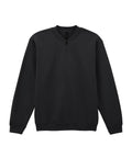 The Sweatshirts is a plain black long-sleeve top with a quarter-zip collar, ribbed cuffs, and ribbed hem, shown against a white background.