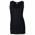 Gildan GD077 black sleeveless tank top displayed on a plain white background.