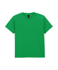 A T-Shirts product featuring a plain green colour, short sleeves, and a crew neckline, shown on a white background.