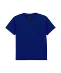 A solid dark blue, short-sleeved crew-neck T-shirt from the T-shirts collection is displayed flat on a white background.