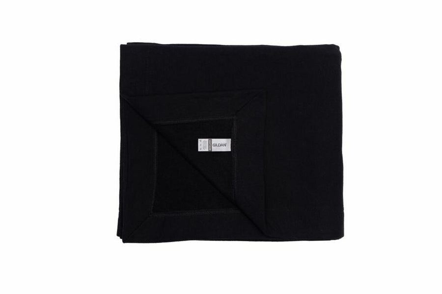 A neatly folded GD101 T-shirt by Gildan, showing the label on the inside.