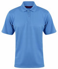 The Henbury HB475, featuring short sleeves and a buttoned collar, is displayed against a white background.