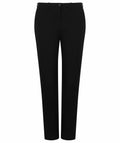 The Henbury HB651 features black trousers with a straight-leg design and a button closure at the waistband.
