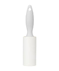 The Accessories lint roller features a white plastic handle and a cylindrical adhesive roll, displayed upright against a plain white background.
