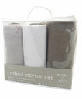 A HL180 in a transparent bag with handle, containing a fitted sheet, soft fleece blanket, and cellular blanket. The label indicates the brand as "Home & Living.