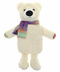 The HL213 by Home & Living is a plush polar bear, featuring a colorful scarf and standing upright with a friendly expression.