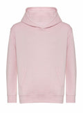 A J201J light pink hoodie from AWDis Just Hoods, featuring a front pocket and a hood.