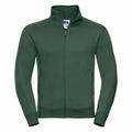 Russell's J267M is a dark green zip-up jacket featuring a high collar and two side pockets.