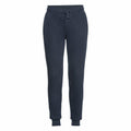 The Russell J268M jogging pants in dark gray feature an elastic waistband with a drawstring, side pockets, and cuffed ankles.