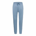 The J268M sweatpants by Russell, featuring a drawstring waistband and cuffed ankles in blue, showcased against a plain white background.