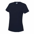 The JC005 short-sleeve T-shirt in black from AWDis Just Cool, displayed on a white background.