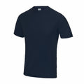 The JC011 by AWDis Just Cool is a black short-sleeve T-shirt displayed on a white background.
