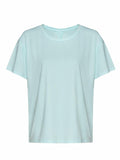 AWDis Just Cool JC013 light blue T-shirt featuring short sleeves and a crew neck, showcased on a white background.