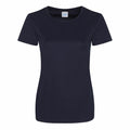 A JC025 short-sleeve T-shirt from AWDis Just Cool, shown in plain black against a white background.