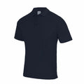 The JC041 polo shirt by AWDis Just Cool is shown on a white background, featuring a classic collar and three buttons.