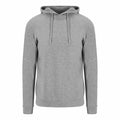 JC052 sweatshirt by AWDis Just Cool in gray featuring drawstrings, showcased against a white backdrop.