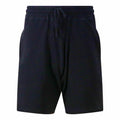 The JC072 shorts by AWDis Just Cool feature a black color, drawstring closure, an elastic waistband, and side pockets.