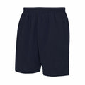 AWDis Just Cool JC080 athletic shorts with an elastic waistband displayed against a plain white background.