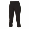AWDis Just Cool JC086 black cropped leggings displayed on a white background.